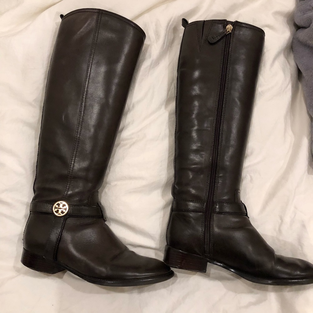 Brown leather Tory Burch Riding boots